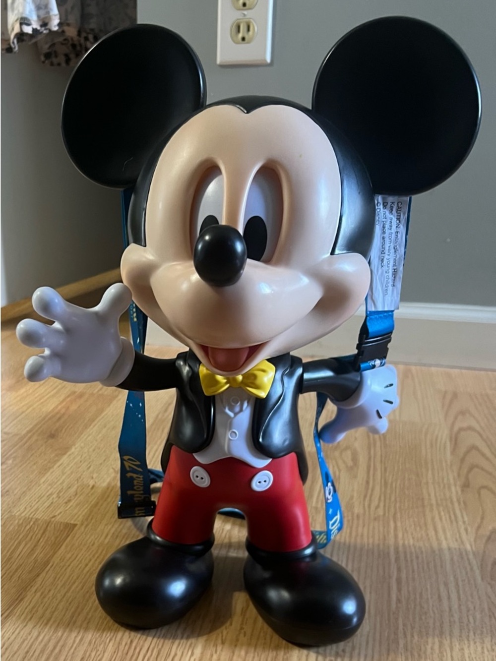 Disneyland 70th anniversary, Mickey Mouse, talking and moving popcorn bucket